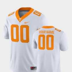 Mens Tennessee Volunteers Customized White College Football 2018 Game Jersey